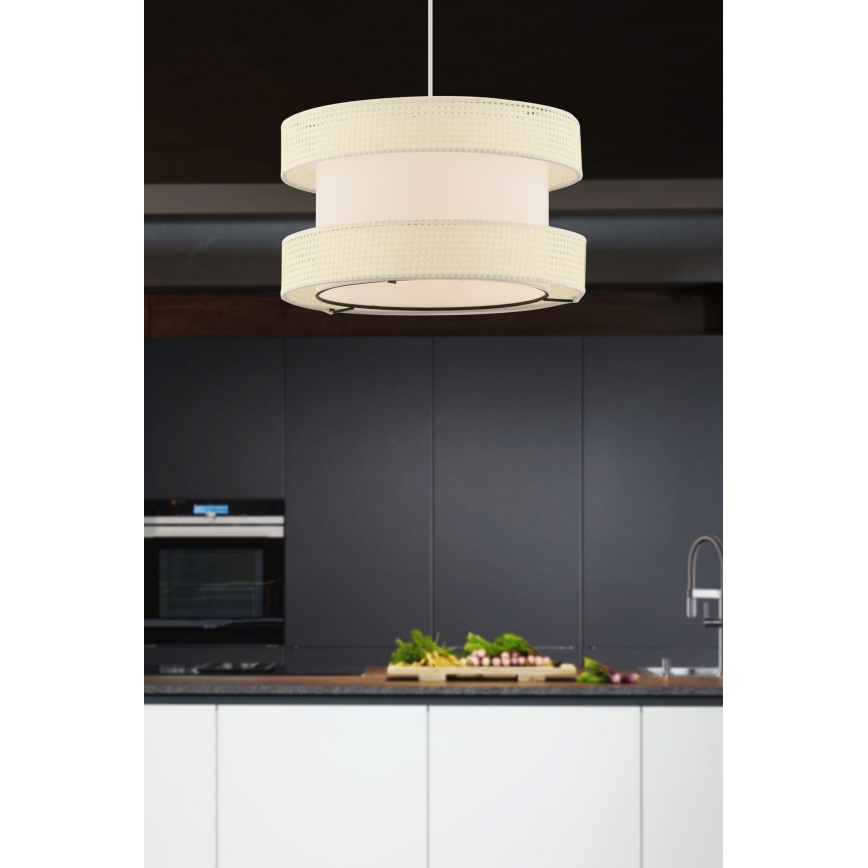 HALO Pendelleuchte 1xE27/60W/230V creme
