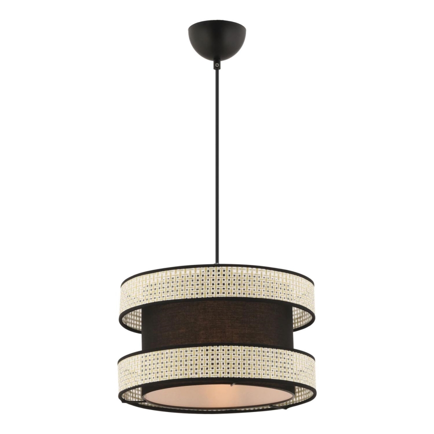 HALO Pendelleuchte 1xE27/60W/230V Schwarz/Creme