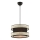 HALO Pendelleuchte 1xE27/60W/230V Schwarz/Creme