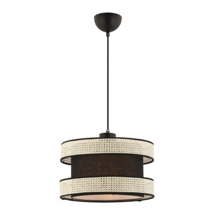 HALO Pendelleuchte 1xE27/60W/230V Schwarz/Creme