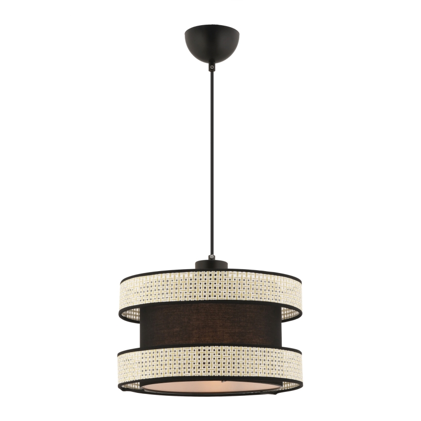 HALO Pendelleuchte 1xE27/60W/230V Schwarz/Creme