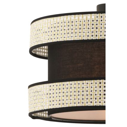 HALO Pendelleuchte 1xE27/60W/230V Schwarz/Creme