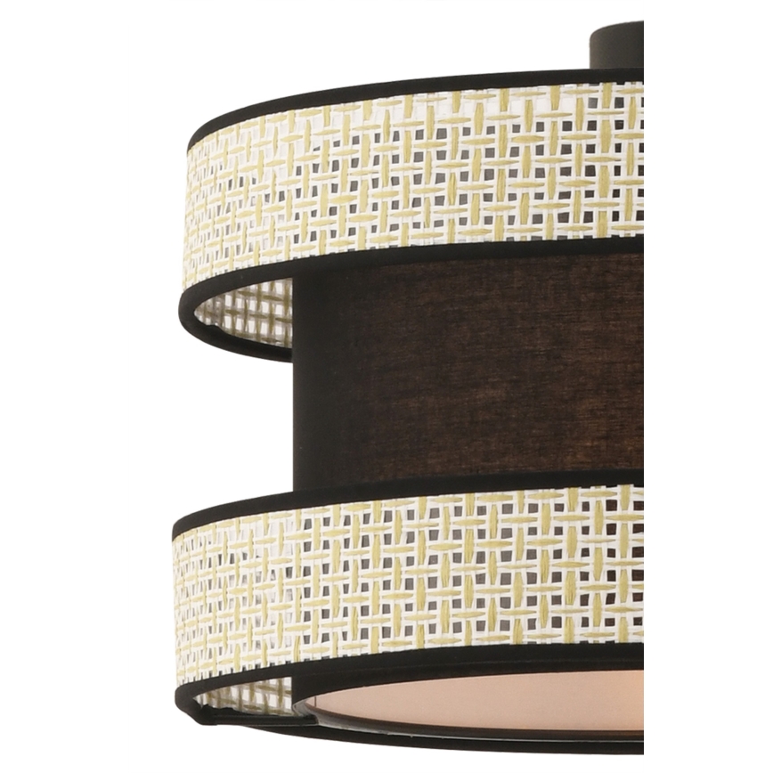 HALO Pendelleuchte 1xE27/60W/230V Schwarz/Creme