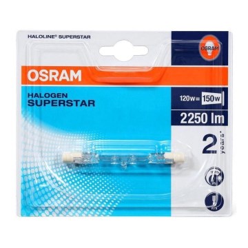 Halogenglühlampe HALOLINE R7s/120W/230V 2900K - Osram 75 mm