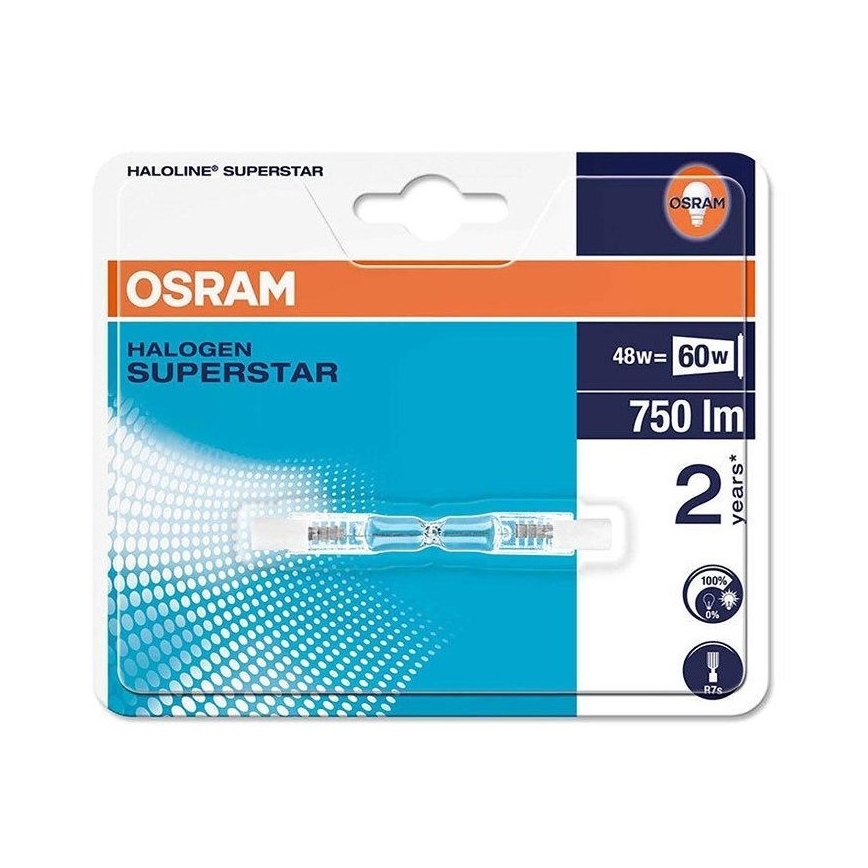 Halogenglühlampe HALOLINE R7s/48W/230V 2900K - Osram 75 mm