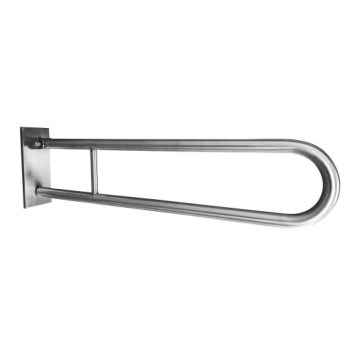Halter 10x25 cm Edelstahl/silber