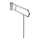 Halter 10x25 cm Edelstahl/silber