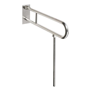 Halterung 10x80 cm Edelstahl/silber