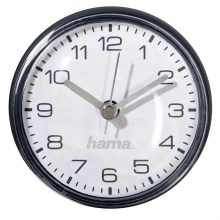Hama – Badezimmeruhr mit Saugnapf 1xAAA IPX4 schwarz