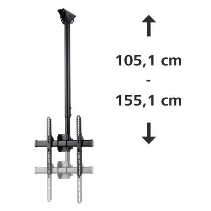 Hama - Deckenhalterung für TV schwenkbar 32-65" schwarz