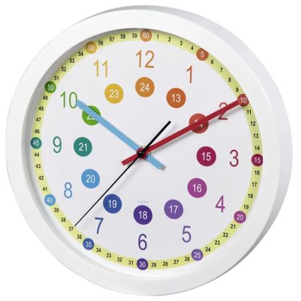 Hama – Kinder-Wanduhr 1xAA bunt