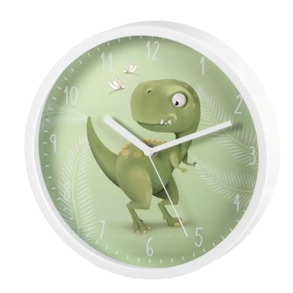 Hama – Kinder-Wanduhr 1xAA Dinosaurier