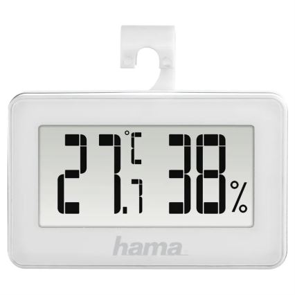 Hama – Raumthermometer mit Luftfeuchtigkeitsmesser 1xCR2025 weiß