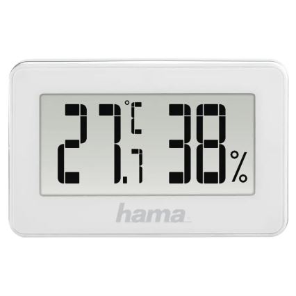 Hama – Raumthermometer mit Luftfeuchtigkeitsmesser 1xCR2025 weiß