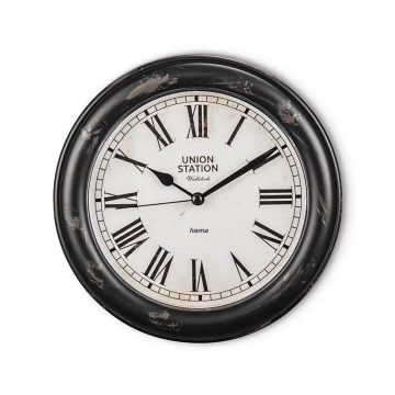 Hama – Wanduhr 1xAA schwarz
