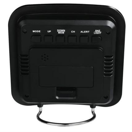 Hama - Wetterstation mit LCD-Anzeige und Wecker 2xAA + 2xAAA schwarz