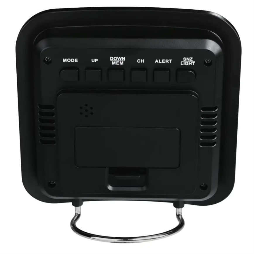 Hama - Wetterstation mit LCD-Anzeige und Wecker 2xAA + 2xAAA schwarz