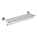 Handtuchhalter 66,5 x 12 cm silber/gold
