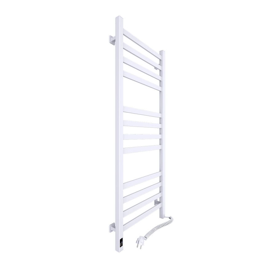 Handtuchheizkörper AVANGARD mit Thermostat, 227 W, 120 x 48 cm, weiß, rechts