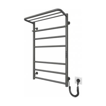 Handtuchheizkörper HOME 95W/230V 77x53 cm, Edelstahl/Anthrazit, rechts