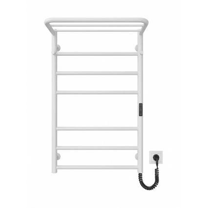 Handtuchheizkörper HOME 95W/230V 77x53 cm Edelstahl/weiß rechts