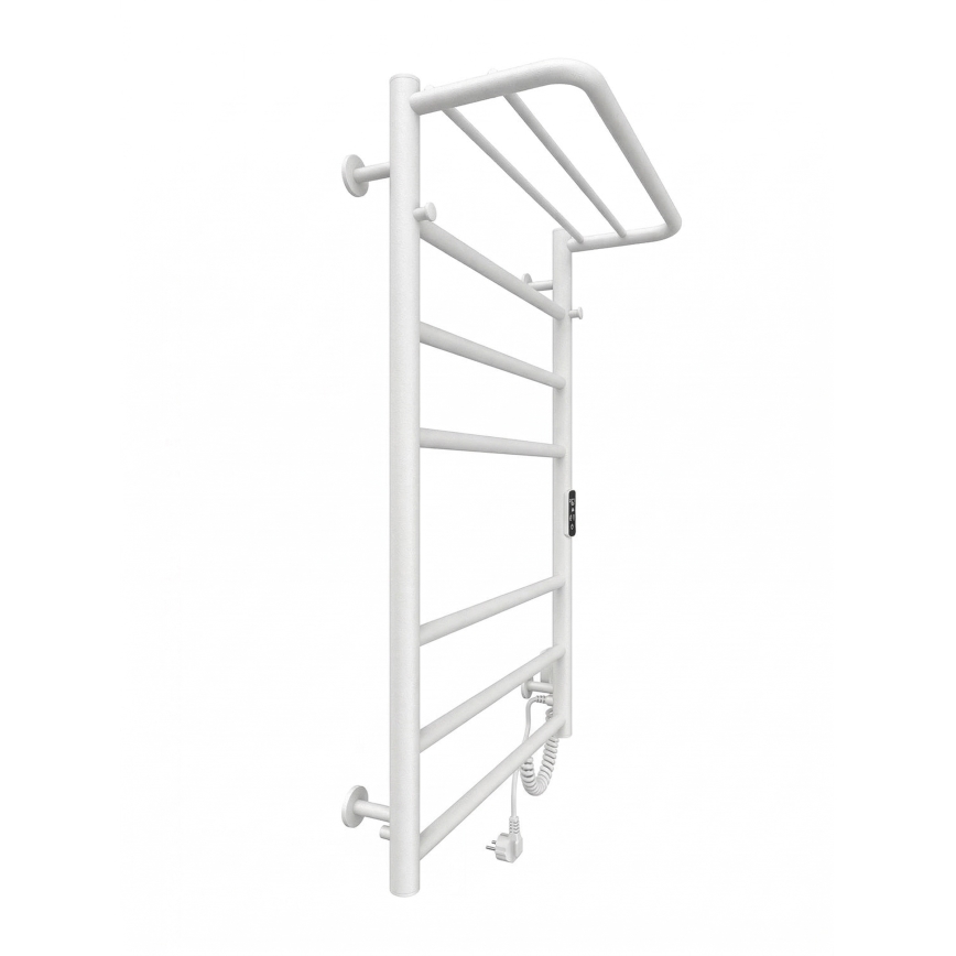 Handtuchheizkörper HOME 95W/230V 77x53 cm Edelstahl/weiß rechts