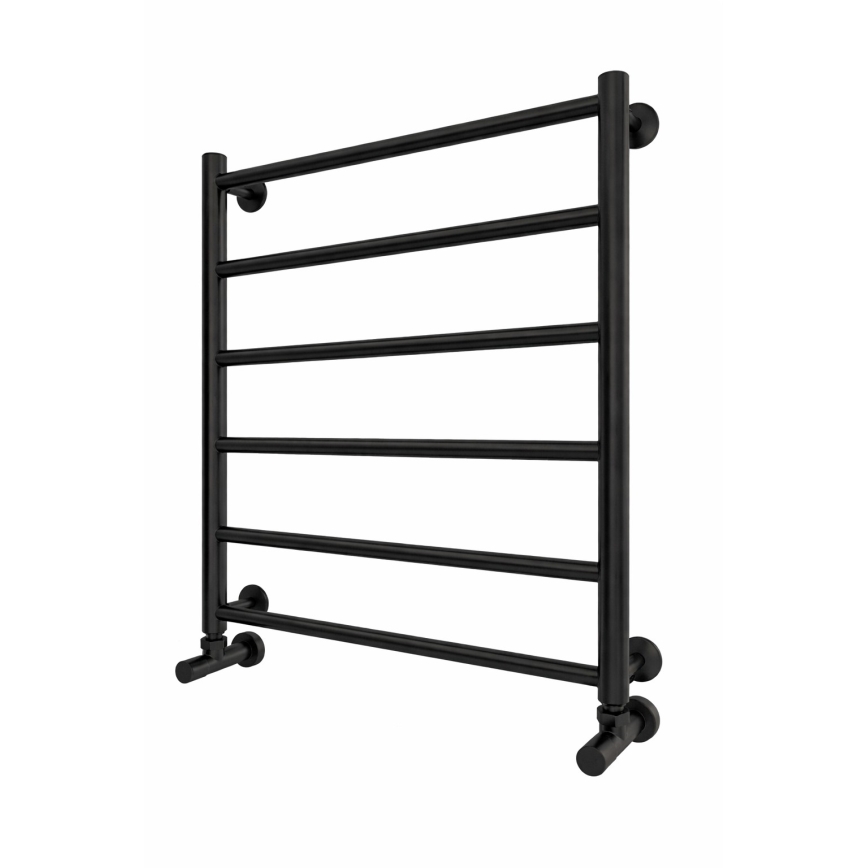 Handtuchheizkörper INOX FLAT 122W/230V 57x43 cm Edelstahl/Schwarz