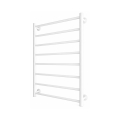 Handtuchheizkörper INOX FLAT 163 W / 230 V, 77 × 53 cm, Edelstahl/weiß
