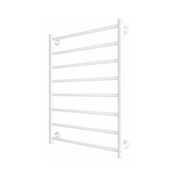 Handtuchheizkörper INOX FLAT 163 W / 230 V, 77 × 53 cm, Edelstahl/weiß