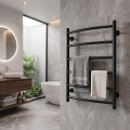 Handtuchheizkörper (Leiter) INOX CLASSIC 120W/230V 57x43 cm Edelstahl/Schwarz