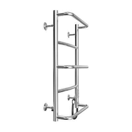 Handtuchheizkörper LUX 65W/230V 65x43 cm Edelstahl/glänzender Chrom rechts