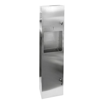 Handtuchspender 31x122,5 cm Edelstahl/silber