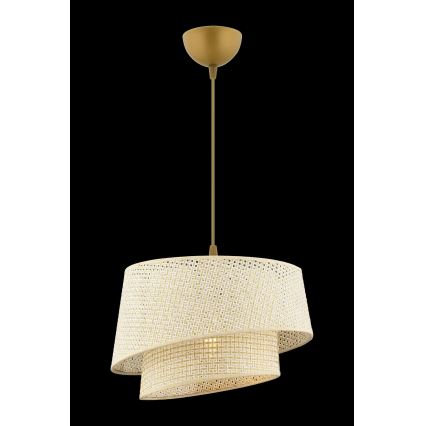 Hängelampe BARETTE 1xE27/60W/230V creme