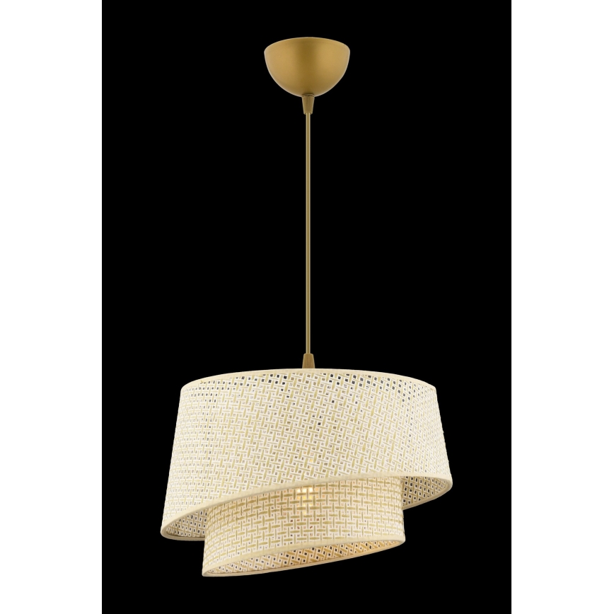 Hängelampe BARETTE 1xE27/60W/230V creme