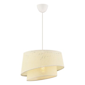 Hängelampe BARETTE 1xE27/60W/230V creme