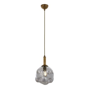 Hängelampe CRUMPLED 1xE27/40W/230V bronze/rauch