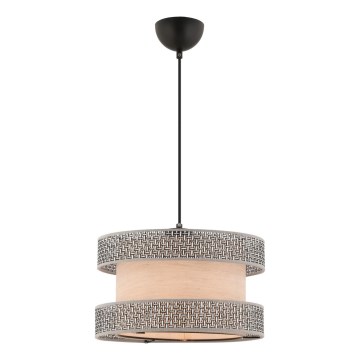 Hängelampe HALO 1xE27/60W/230V beige/grau