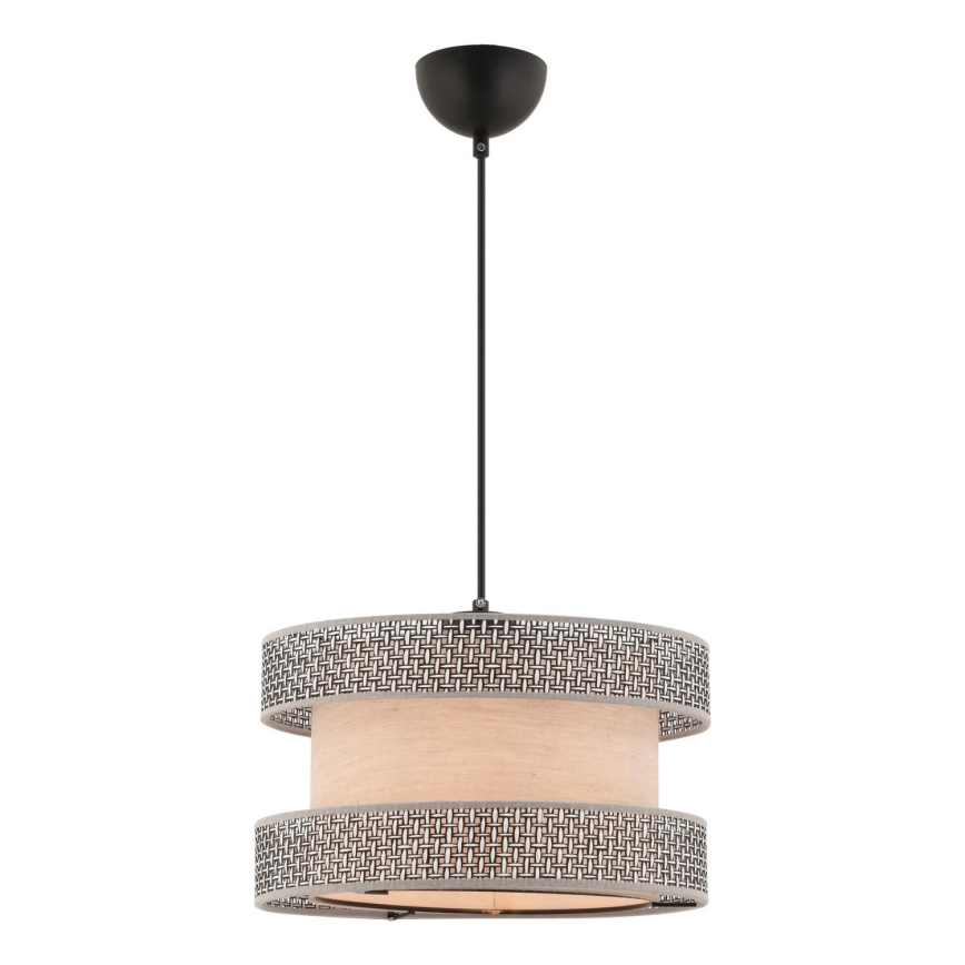 Hängelampe HALO 1xE27/60W/230V beige/grau