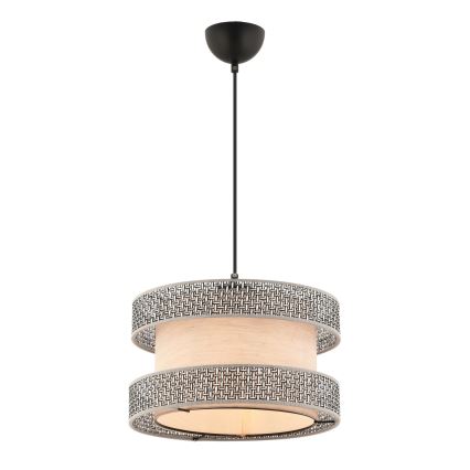 Hängelampe HALO 1xE27/60W/230V beige/grau