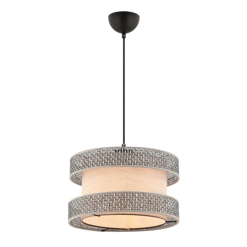 Hängelampe HALO 1xE27/60W/230V beige/grau