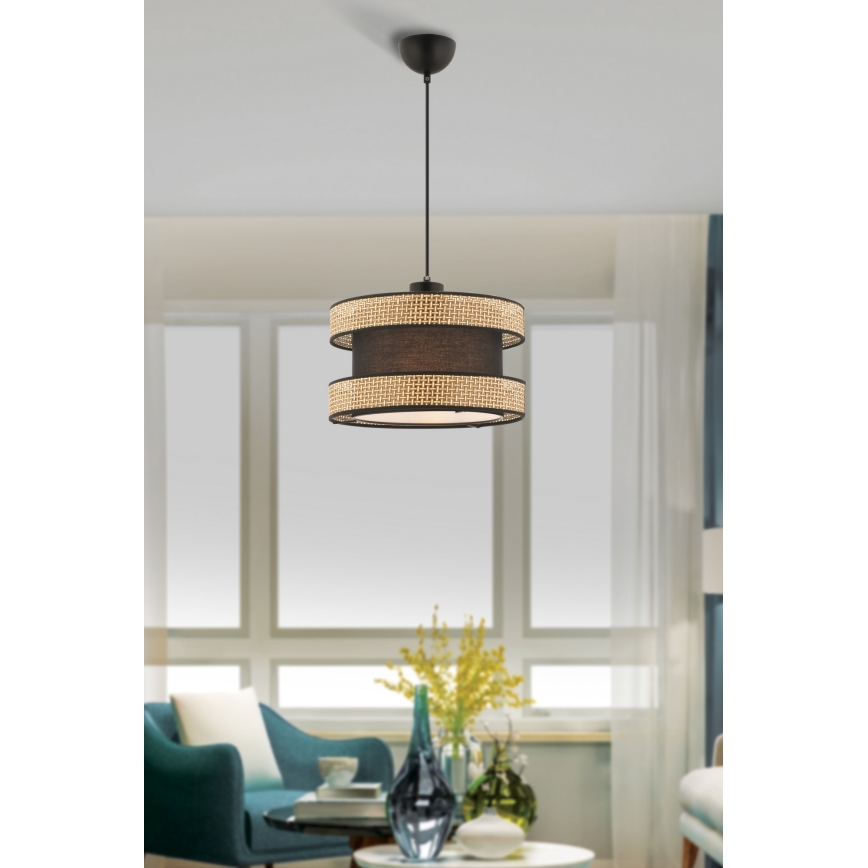 Hängelampe HALO 1xE27/60W/230V braun/beige