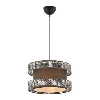 Hängelampe HALO 1xE27/60W/230V braun/grau