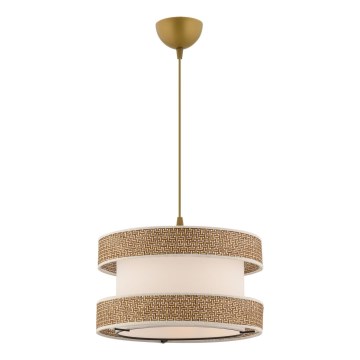 Hängelampe HALO 1xE27/60W/230V creme/beige