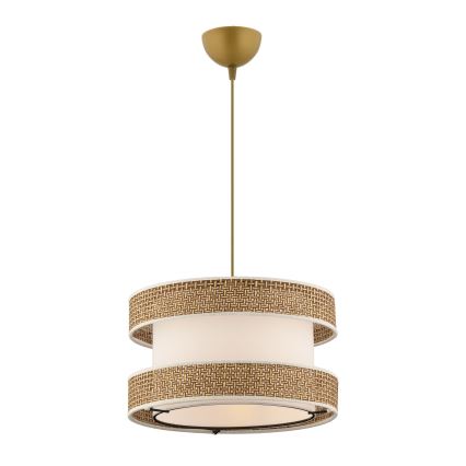 Hängelampe HALO 1xE27/60W/230V creme/beige