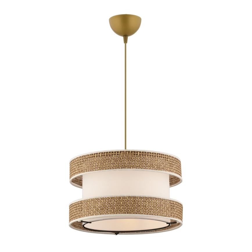 Hängelampe HALO 1xE27/60W/230V creme/beige