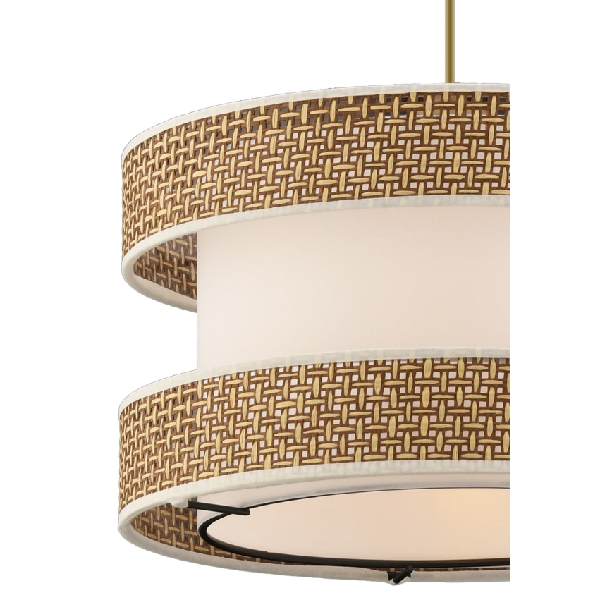 Hängelampe HALO 1xE27/60W/230V creme/beige