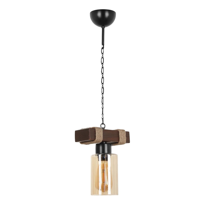 Hängelampe JASMIN 1xE27/40W/230V braun/beige