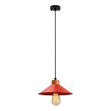 Hängelampe MANAVGAT 1xE27/40W/230V rot/braun