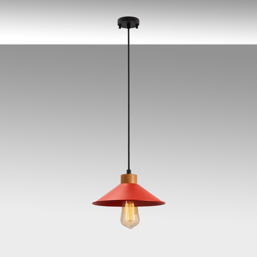 Hängelampe MANAVGAT 1xE27/40W/230V rot/braun