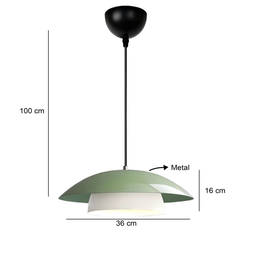 Hängelampe MOONLIGH 1xE27/40W/230V grün